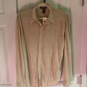 Banana Republic large light linen button down